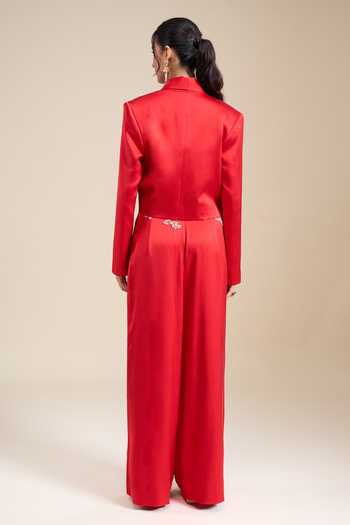 Anamika Khanna Zardozi Work Jacket Pant Set 