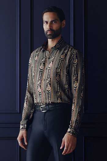 Raghavendra Rathore Jodhpur Nocturne Regal Printed Shirt 