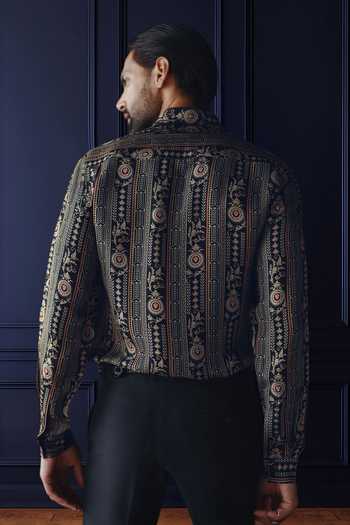 Raghavendra Rathore Jodhpur Nocturne Regal Printed Shirt 