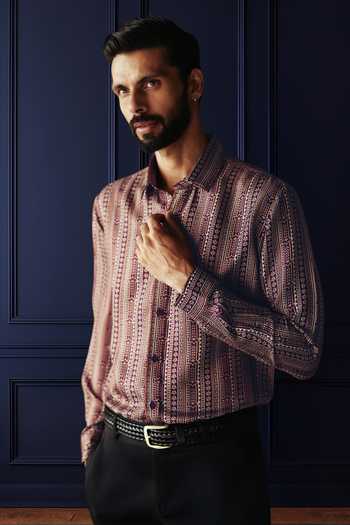 Raghavendra Rathore Jodhpur Patterned Silk Shirt 