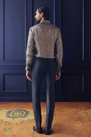 Raghavendra Rathore Jodhpur Leopard Print Shirt 