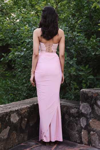 HOUSE OF TA-YA Hand Embroidered Corset & Skirt Set 