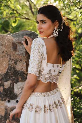 HOUSE OF TA-YA Embroidered Lehenga Set 