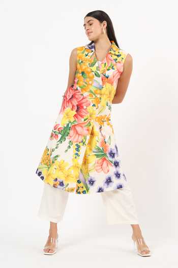 Ruhr India Floral Print Blazer Dress 