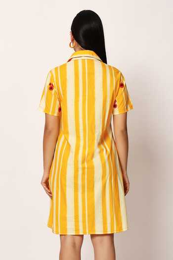 Ruhr India Stripe Print Dress 