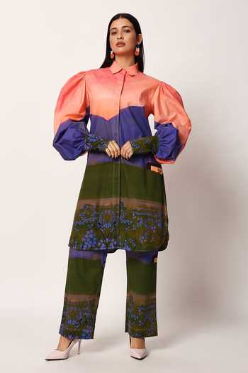 Ruhr India Sakuraa Print Kurta & Pant Set 