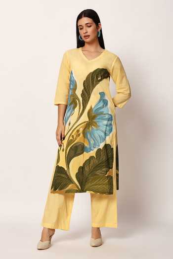 Ruhr India Zwaan Print Kurta & Pant Set 