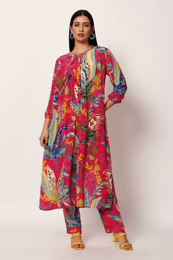 Ruhr India Sahar Paisley Print Kurta & Pant Set 