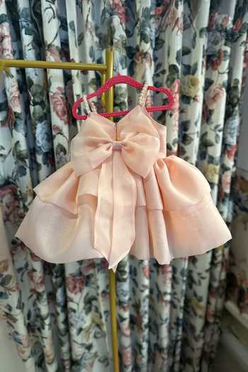 Rage Attire-Sweta Saria Organza Flower Bloom Dress 