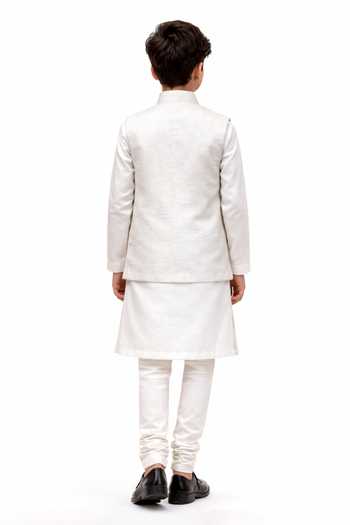 PAARSH Vajra Embroidered Nehru Jacket & Kurta Set 