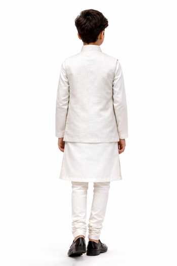 PAARSH Vanasri Embroidered Nehru Jacket & Kurta Set 