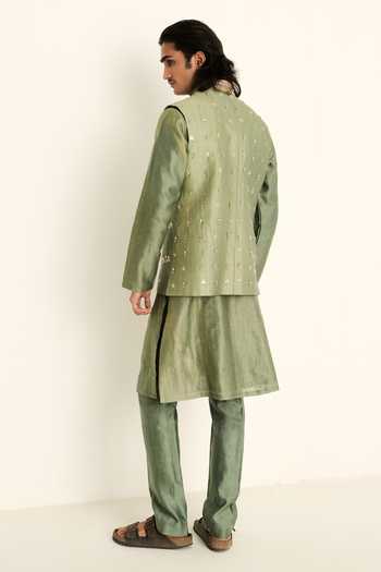 Mahima Mahajan Emmad Hand Embroidered Bundi & Kurta Set 