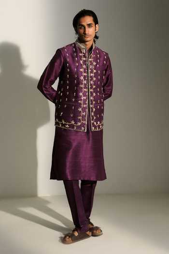 Mahima Mahajan Daanish Hand Embroidered Bundi & Kurta Set