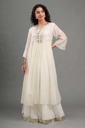 Kyra By Bhavna Nua Kurta & Flared Skirt Set 