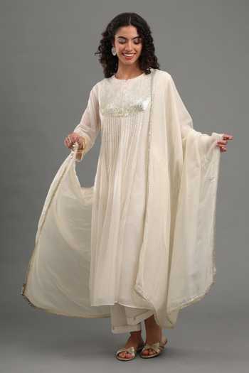 Kyra By Bhavna Nir Pleated Anarkali Pant Set 