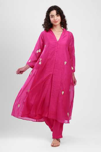 Kyra By Bhavna Vera Chanderi Kurta & Pant Set 