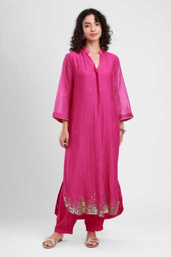 Kyra By Bhavna Hiba Chanderi Kurta Set 