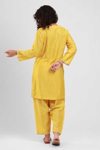 Kyra By Bhavna Afreen Chanderi Kurta & Pant Set 