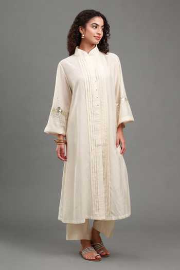 Kyra By Bhavna Abreeb Chanderi Kurta & Pant Set 