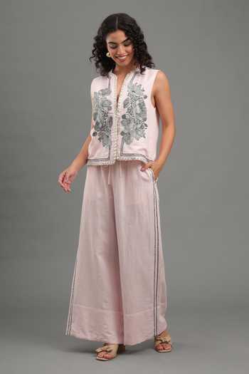 Kyra By Bhavna Luna Embroidered Jacket & Pant Set 