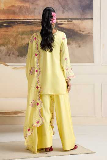 RINESSA Lelah Thread & Sequin Work Kurta Farshi Salwar Set 