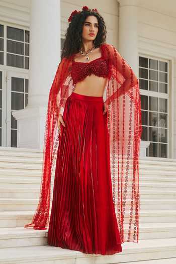 RINESSA Butterfly Wing Cape Skirt Set 