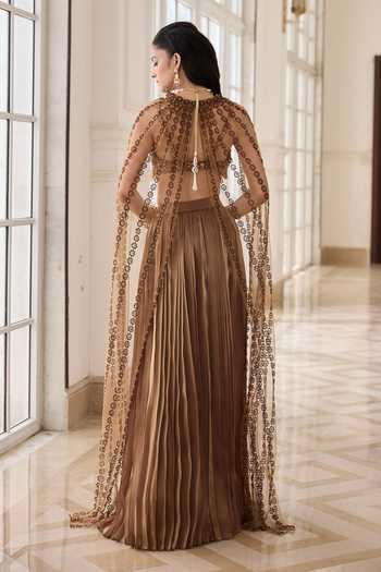 RINESSA Butterfly Wing Cape Skirt Set 
