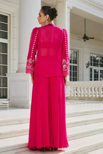 RINESSA Hand Embellished Jacket Sharara Set 
