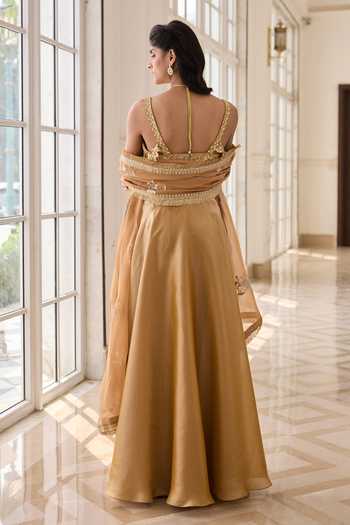 RINESSA Hand Embroidered Blouse Lehenga Set 