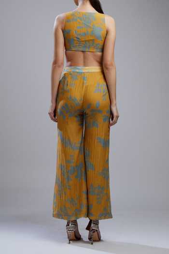 Koai Printed Chanderi Silk Palazzo For Kids