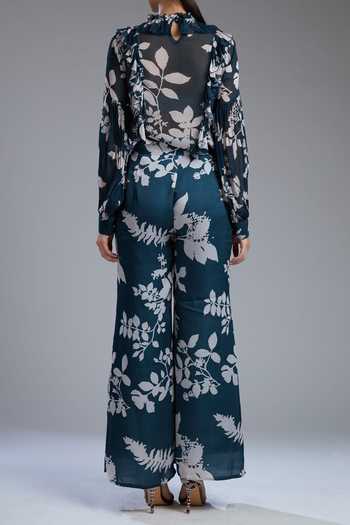 Koai Printed Silk Palazzo For Kids