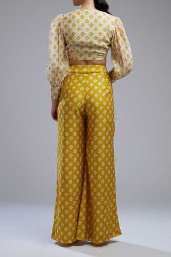 Koai Printed Chanderi Silk Palazzo For Kids