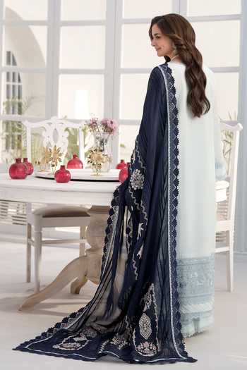 RINESSA Celestal Blue Embroidered Kurta Set 