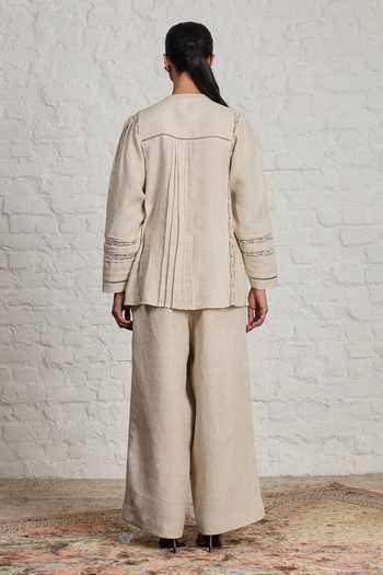 Sue Mue Thea Pure Linen Top & Pant Set 