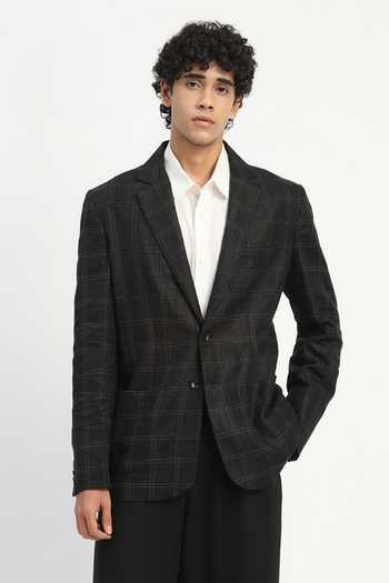 ABRAHAM AND THAKORE Tape Applique Work Blazer 
