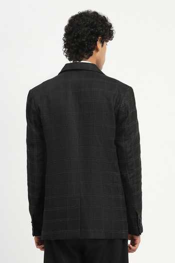 ABRAHAM AND THAKORE Tape Applique Work Blazer 