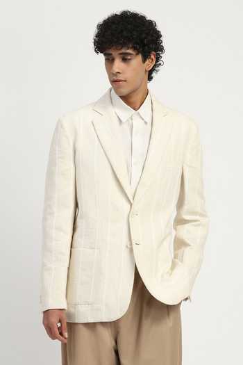 ABRAHAM AND THAKORE Tape Applique Work Blazer 
