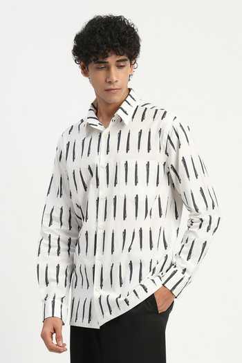 Abraham And Thakore Pen Print Shirt 