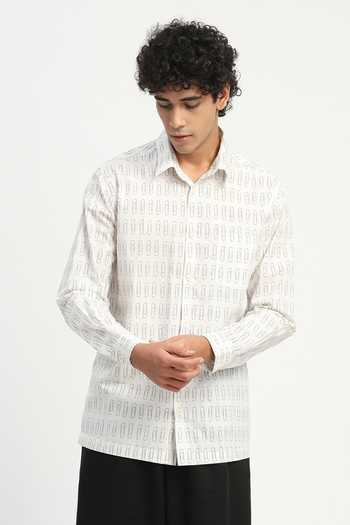 Abraham And Thakore Paperclip Print Shirt 