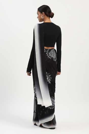 Abraham And Thakore Ottoman Floral Buta Saree 