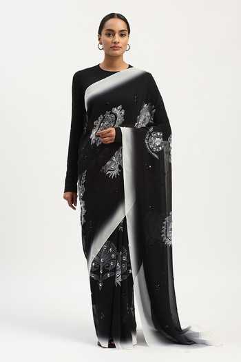 Abraham And Thakore Ottoman Floral Buta Saree 