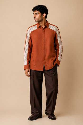 Rohit Doshi Terra Traces Cotton Shirt 