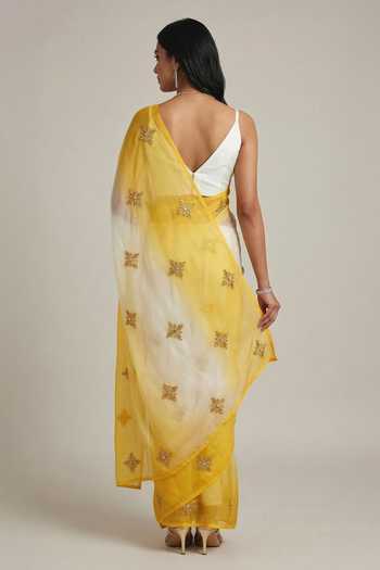 Ellemora Fashions Sunlit Whisper Ombre Saree Set 