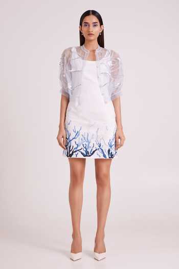 MADDER MUCH Picabo Lite Denim Short Dress With Misty Bolero Jacket 