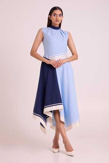 MADDER MUCH Raasa Blue Tango Long Dress 