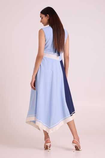 MADDER MUCH Raasa Blue Tango Long Dress 