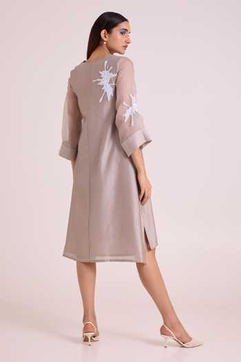 MADDER MUCH Gracie Graphite & Fern Dress 