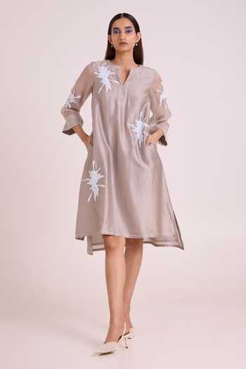MADDER MUCH Gracie Graphite & Fern Dress 