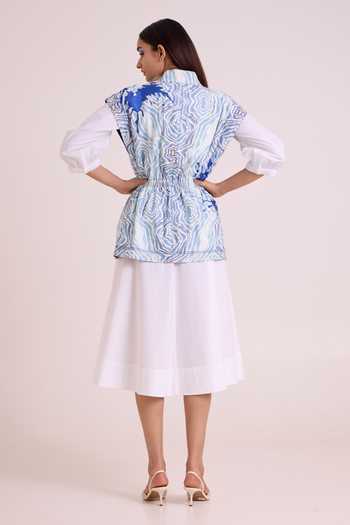 MADDER MUCH Sarabi Peace Rock Jacket With Chalk Dress 