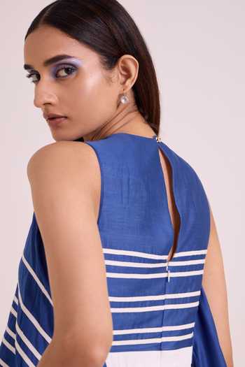 Buy MADDER MUCH Blue Idris Horizon Drift Jumpsuit Online at Aza Fashions Buy_MADDER MUCH_Blue Idris Horizon Drift Jumpsuit _Online_at_Aza_Fashions